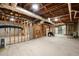 Unfinished basement offering ample room for customization at 2680 Spalding Dr, Sandy Springs, GA 30350