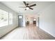 Open living room with grey trim and hardwood floors at 220 Hicks Se Dr, Marietta, GA 30060