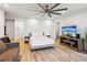 Cozy bedroom with a queen bed and lots of natural light at 300 Peachtree Ne St # 6C, Atlanta, GA 30308