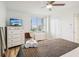 Spacious bedroom with large bed and city view at 300 Peachtree Ne St # 6C, Atlanta, GA 30308