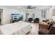 Bright living room with comfy seating and large TV at 300 Peachtree Ne St # 6C, Atlanta, GA 30308