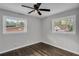 Bright bedroom with hardwood floors and ceiling fan at 1625 Austin Dr, Decatur, GA 30032