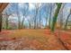 Spacious backyard with bare trees and a chainlink fence at 1350 Ruth, Decatur, GA 30035