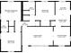 Floor plan showing layout of kitchen, bedrooms, bathrooms and living spaces at 1350 Ruth, Decatur, GA 30035