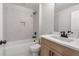 Bathroom with a bathtub, shower, and vanity at 2760 Marie Way, Cumming, GA 30028