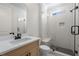 Modern bathroom with a large shower and white tile at 2760 Marie Way, Cumming, GA 30028
