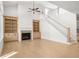 Spacious living room with fireplace and built-in shelving at 2760 Marie Way, Cumming, GA 30028