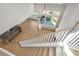View of staircase overlooking the main living area at 2760 Marie Way, Cumming, GA 30028