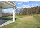 Spacious backyard with grassy area and wooded backdrop at 2780 Marie Way, Cumming, GA 30028