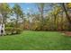 Lush green backyard with mature trees, ideal for outdoor activities and relaxation at 220 Spring Branch Dr, Canton, GA 30115