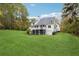 Expansive backyard featuring a well-maintained lawn and mature trees at 220 Spring Branch Dr, Canton, GA 30115