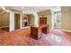 Versatile bonus room with kitchenette and built-in cabinet, perfect for entertainment or a home office at 220 Spring Branch Dr, Canton, GA 30115