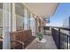 Relaxing balcony with city views and outdoor seating at 620 Peachtree Ne St # 1714, Atlanta, GA 30308