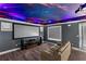 Living room featuring custom ceiling, gray walls and hardwood floors at 2941 Lookout Ne Pl, Atlanta, GA 30305
