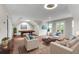 Upstairs living room featuring a pool table, neutral-toned furniture, and a large, patterned rug at 2941 Lookout Ne Pl, Atlanta, GA 30305