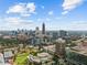 Panoramic aerial view of the city skyline, showcasing the vibrant urban landscape at 285 Centennial Olympic Park Nw Dr # 903, Atlanta, GA 30313