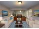 Open living area with hardwood floors and seating at 5914 Sara Ashley Ct, Lithonia, GA 30058