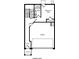 Lower level floor plan showcasing foyer, garage and bedroom suite at 214 Wilder Ridge Way, Lawrenceville, GA 30044