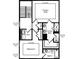 Upper level floor plan with primary suite, laundry and bedroom 2 at 214 Wilder Ridge Way, Lawrenceville, GA 30044