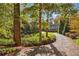Charming circular driveway leading to a beautiful home surrounded by mature trees at 420 Argonne Nw Dr, Atlanta, GA 30305