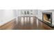 Spacious living room with fireplace and views of the backyard at 420 Argonne Nw Dr, Atlanta, GA 30305