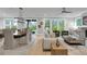 Bright living room featuring modern furniture, a dining table, and a beautiful view of the outdoors at 3745 Pilgrim Mill Rd, Cumming, GA 30041