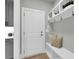 Mudroom with bench and shelves at 3745 Pilgrim Mill Rd, Cumming, GA 30041