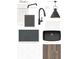 Kitchen design featuring matte black hardware, a faucet, dark countertops, and a sink at 160 Chiswick Cir, Alpharetta, GA 30009