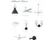 Selection of modern lighting fixtures for various rooms, including island pendants and sconces at 160 Chiswick Cir, Alpharetta, GA 30009