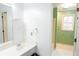 Bathroom with a single vanity and a separate shower at 2068 Lakewood Cir, Grayson, GA 30017