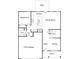 First-floor layout featuring an open kitchen, Gathering room, mudroom, and a 2-car garage at 2955 Jefferson St, Austell, GA 30106