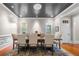 Formal dining room with hardwood floors and gray ceiling at 61 Alden Nw Ave, Atlanta, GA 30309