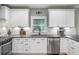 Stylish kitchen featuring stainless steel appliances, white cabinetry, and modern finishes at 1375 Miller Reed Se Ave, Atlanta, GA 30315