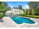 Large backyard with a beautiful house and pool at 3488 Tuxedo Nw Rd, Atlanta, GA 30305