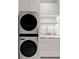 Convenient laundry room boasts modern washer/dryer, custom sink, and cabinetry at 3488 Tuxedo Nw Rd, Atlanta, GA 30305