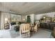 Cozy Pool House with seating, lamps, decor, and kitchenette at 3488 Tuxedo Nw Rd, Atlanta, GA 30305