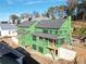 Two houses under construction viewed from above at 1200 Lupo Loop, Chattahoochee Hills, GA 30268