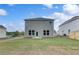 Backyard view of a two-story home with a spacious lawn at 16 Camellia Dr, Fairburn, GA 30213
