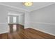 Bright dining room with hardwood floors and view of living room at 11 Newport Nw Pl, Atlanta, GA 30318