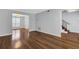 Spacious living room with hardwood floors and neutral walls at 11 Newport Nw Pl, Atlanta, GA 30318