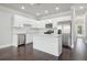 Modern kitchen with white cabinets and stainless steel appliances at 3102-B Brownstone Se Ln, Atlanta, GA 30354