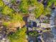 House and yard viewed from above, showing a wooded area at 6724 Oakland Dr, Douglasville, GA 30135