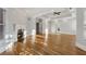 Large primary bedroom with trey ceiling, fireplace, hardwood floors, and ample natural light at 2195 Lake Shore Lndg, Alpharetta, GA 30005