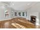 Main bedroom with trey ceiling, marble fireplace and abundant natural light at 2195 Lake Shore Lndg, Alpharetta, GA 30005
