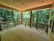Outdoor deck view surrounded by lush trees at 1664 Crestridge Se Dr, Marietta, GA 30067