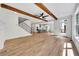 Open-concept floor plan features a spacious living area with fireplace and access to kitchen at 1664 Crestridge Se Dr, Marietta, GA 30067