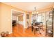 Bright breakfast nook with hardwood floors and view to backyard at 1111 Valley Ridge Se Ct, Marietta, GA 30067