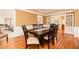 Elegant dining room with hardwood floors and French doors at 1111 Valley Ridge Se Ct, Marietta, GA 30067