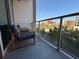 Private balcony with city views and seating at 1100 Howell Mill Nw Rd # 304, Atlanta, GA 30318