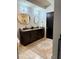 Double vanity bathroom with modern finishes at 1100 Howell Mill Nw Rd # 304, Atlanta, GA 30318